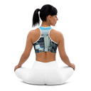 ABS MTM 1 WHT Padded Sports Bra