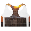El Chapo Sunset Brunch WHT Padded Sports Bra
