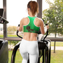 ABS Green Mic 1 /w WHT Sports Bra