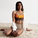 El Chapo Sunset Brunch WHT Padded Sports Bra