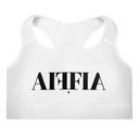 AIFFIA Logo WHT OUT Padded Sports Bra