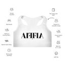 AIFFIA Logo WHT OUT Padded Sports Bra