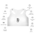 El Chapo Logo WHT OUT Padded Sports Bra