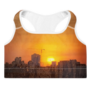 El Chapo Sunset Brunch WHT Padded Sports Bra