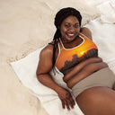 El Chapo Sunset Brunch WHT Padded Sports Bra