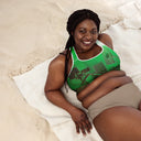 ABS Green Mic 1 /w WHT Sports Bra