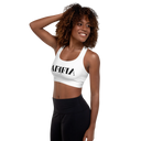 AIFFIA Logo WHT OUT Padded Sports Bra
