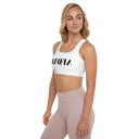 AIFFIA Logo WHT OUT Padded Sports Bra