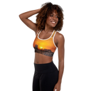 El Chapo Sunset Brunch WHT Padded Sports Bra