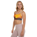 El Chapo Sunset Brunch WHT Padded Sports Bra