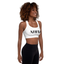 AIFFIA Logo WHT OUT Padded Sports Bra