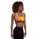 El Chapo Sunset Brunch WHT Padded Sports Bra