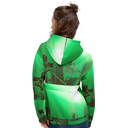 ABS Green Mic 1 WHT Women's Hoodie