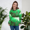 ABS Green Mic 1 WHT Women's Hoodie