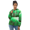 ABS Green Mic 1 WHT Women's Hoodie
