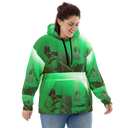ABS Green Mic 1 BLK Women's Hoodie