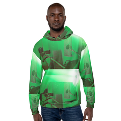 ABS Green Mic 1 BLK Men's Hoodie