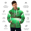 ABS Green Mic 1 WHT Men's Hoodie