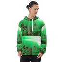 ABS Green Mic 1 WHT Men's Hoodie
