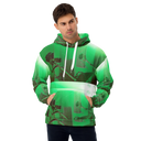 ABS Green Mic 1 WHT Men's Hoodie