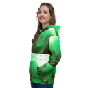 ABS Green Mic 1 WHT Women's Hoodie