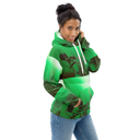 ABS Green Mic 1 WHT Women's Hoodie