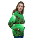 ABS Green Mic 1 WHT Women's Hoodie