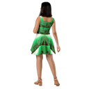 ABS Green Mic 1 WHT Women's Skater Dress