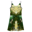 B&G Afghan Wire 1 WHT Women's Skater Dress