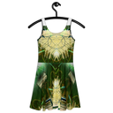 B&G Afghan Wire 1 WHT Women's Skater Dress