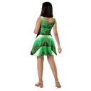 ABS Green Mic 1 BLK Women's Skater Dress