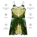 B&G Afghan Wire 1 WHT Women's Skater Dress