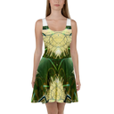 B&G Afghan Wire 1 WHT Women's Skater Dress