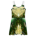 B&G Afghan Wire 1 WHT Women's Skater Dress