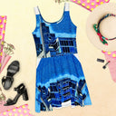 AIFFIA BLDG 1 WHT Women's Skater Dress