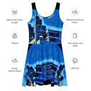 AIFFIA BLDG 1 BLK Women's Skater Dress