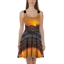 El Chapo Sunset Brunch 1 BLK Women's Skater Dress