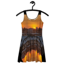 El Chapo Sunset Brunch 1 BLK Women's Skater Dress