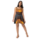 El Chapo Sunset Brunch 1 BLK Women's Skater Dress