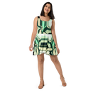 AIFFIA Poka 1 BLK Women's Skater Dress