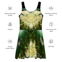 B&G Afghan Wire 1 BLK Women's Skater Dress