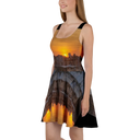 El Chapo Sunset Brunch 1 BLK Women's Skater Dress