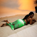 ABS Green MIC 1 Yoga Capri Leggings