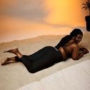 AIFFIA Logo BLK OUT Yoga Capri Leggings