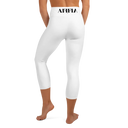 AIFFIA Logo WHT OUT Yoga Capri Leggings