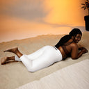 AIFFIA Logo WHT OUT Yoga Capri Leggings