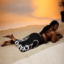 El Chapo Logo BLK OUT Yoga Capri Leggings