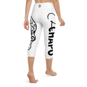 El Chapo Logo WHT OUT Yoga Capri Leggings