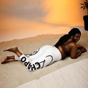 El Chapo Logo WHT OUT Yoga Capri Leggings