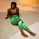 ABS Green MIC 1 Yoga Capri Leggings